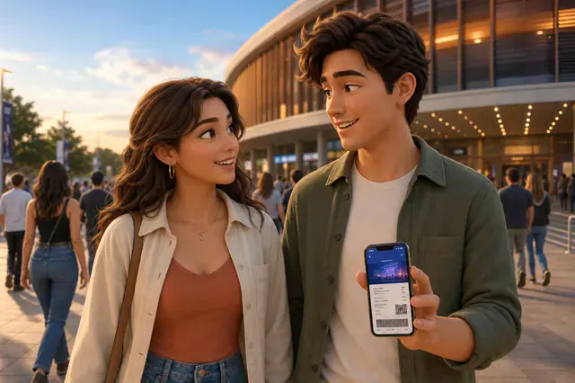 Ana and Diego enjoying a concert