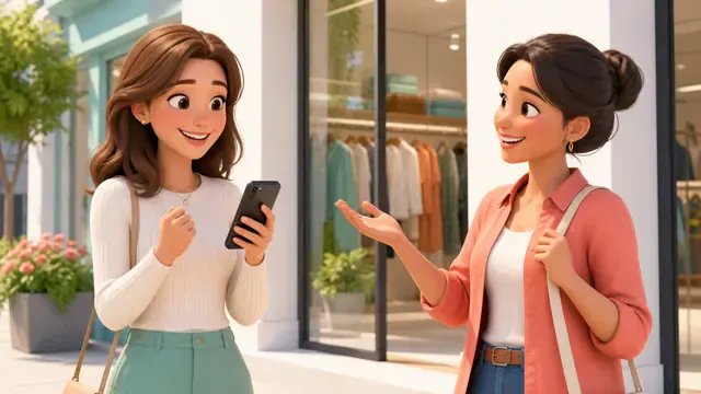 Sofia sharing good news with Camila