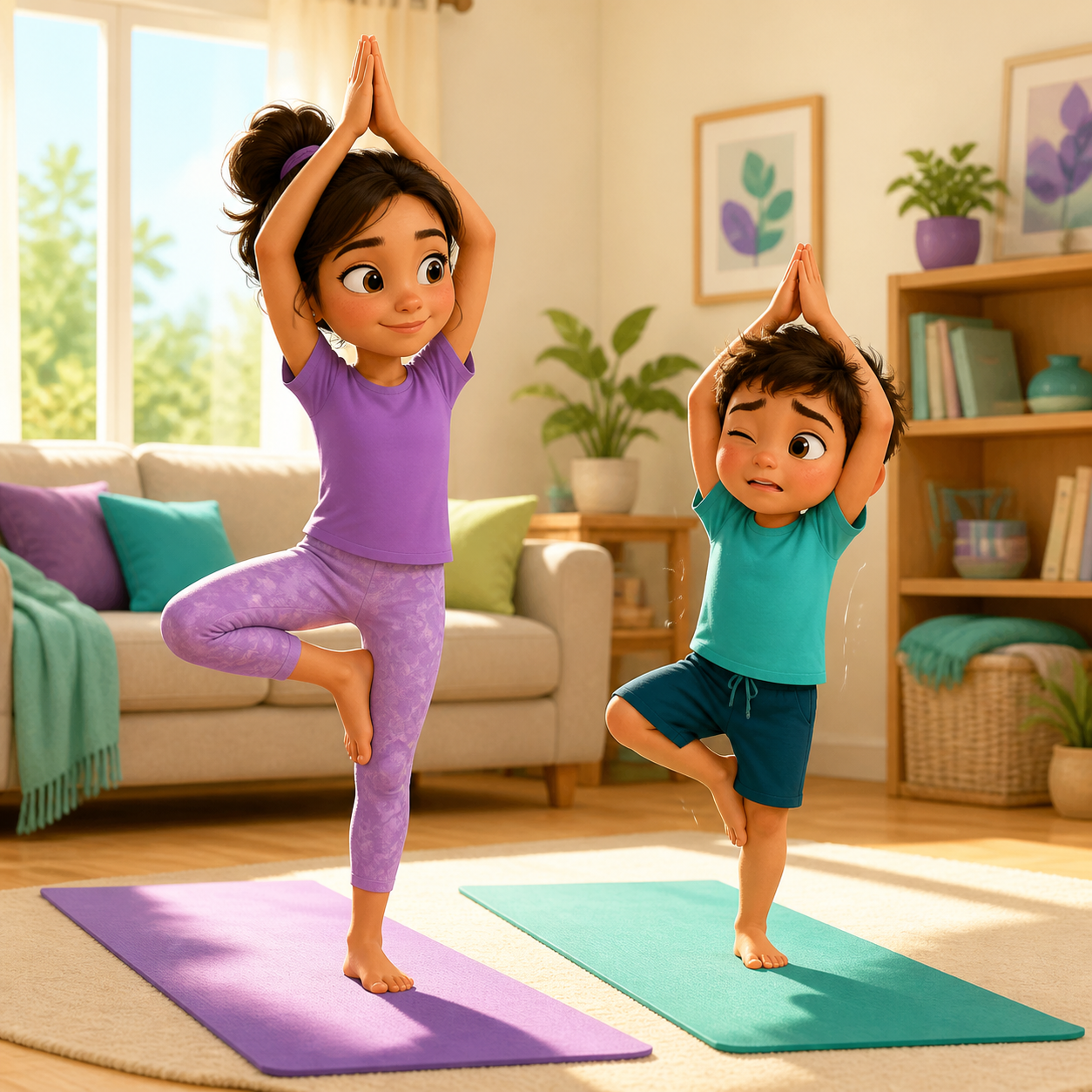 Yoga with My Sister A0 Spanish listening conversation